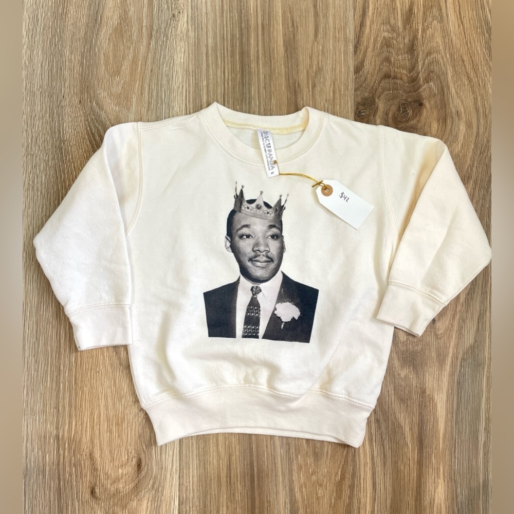 Disco Panda MLK Kids Sweatshirt Cream Color Size 4t NWT